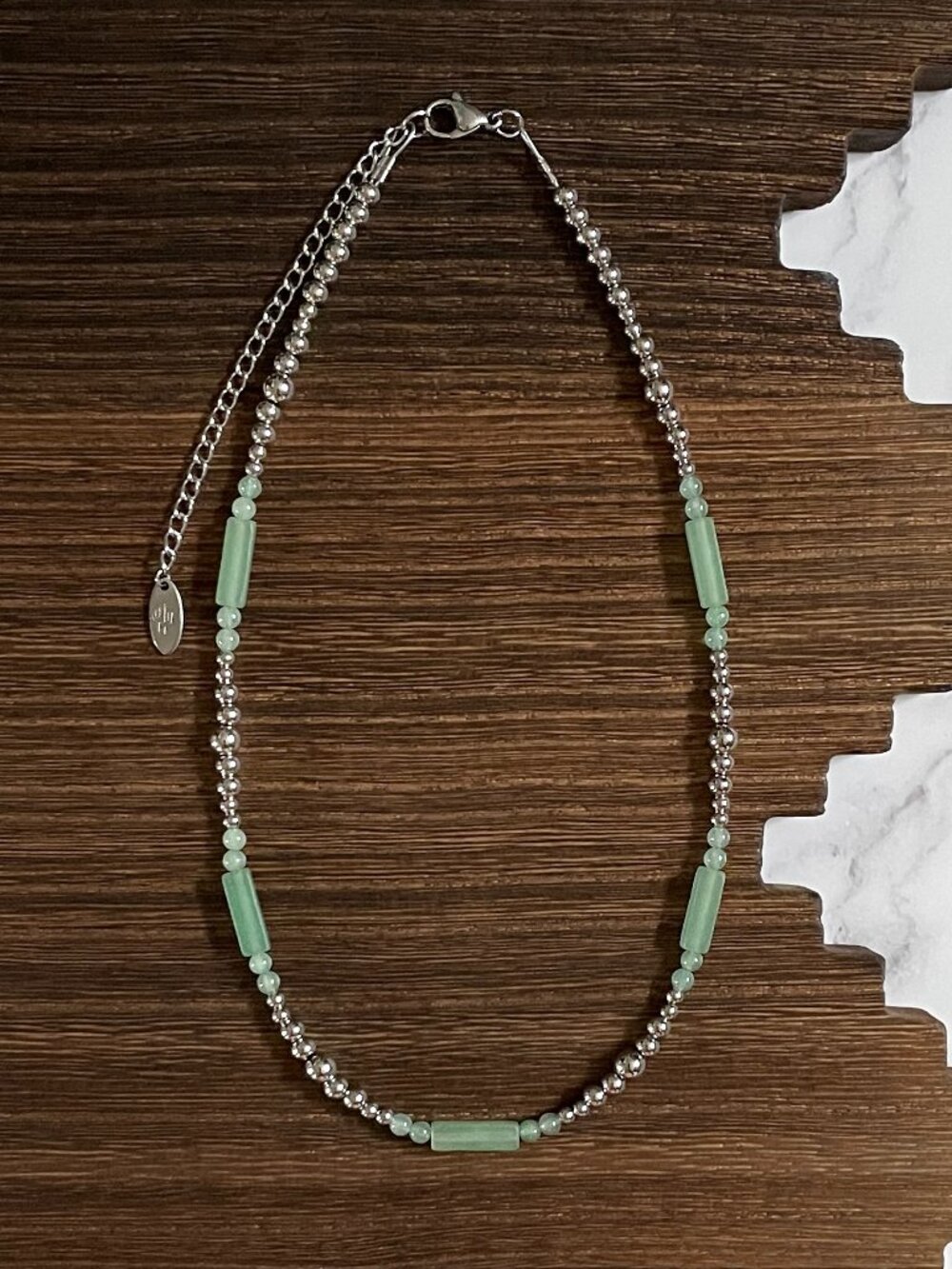 Handmade Palo Verde Western Pearl Necklace 15 inch